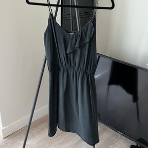 Black Silk Mini Dress